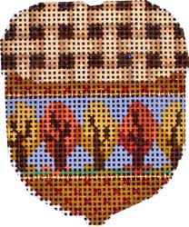 click here to view larger image of Tan Woven Cap/Shaker Trees Acorn (hand painted canvases)