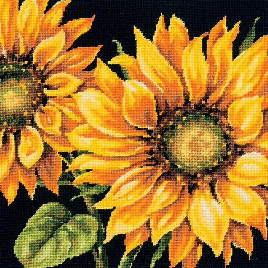 click here to view larger image of Dramatic Sunflower (needlepoint kits)