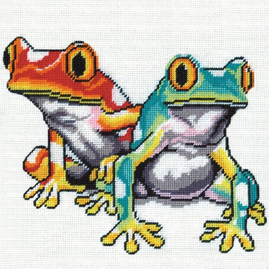 click here to view larger image of Frogs Needlepoint (needlepoint kits)