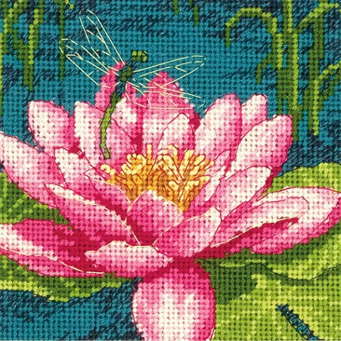 click here to view larger image of Dragon Lily (needlepoint kits)