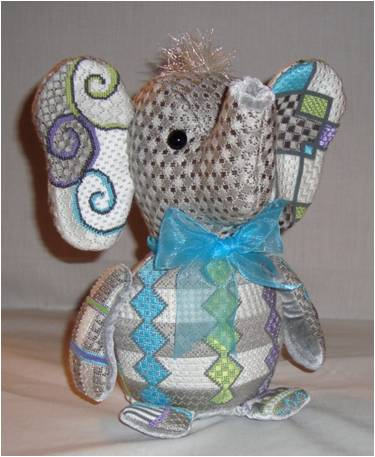 click here to view larger image of Elmer Elephant (hand painted canvases)