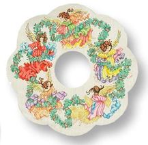 click here to view larger image of Angels Wreath (hand painted canvases)