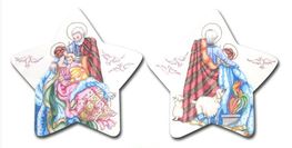 click here to view larger image of Nativity Star (hand painted canvases)