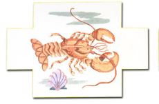click here to view larger image of Lobster Doorstop (hand painted canvases)