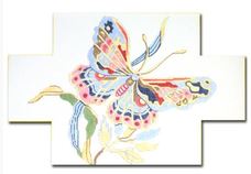 click here to view larger image of Butterfly Doorstop (hand painted canvases)
