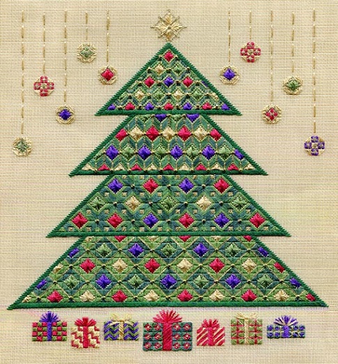 click here to view larger image of Christmas Tree 2011 (Includes Beads) (counted canvas work)