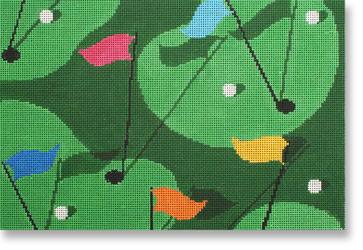 click here to view larger image of Golf Grass (hand painted canvases)