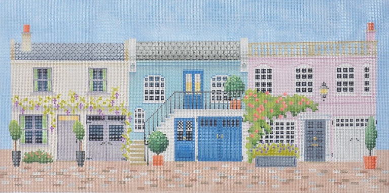 click here to view larger image of Mews Row, The (hand painted canvases)