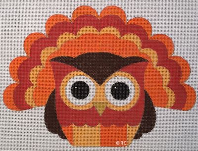 click here to view larger image of Owl Turkey (hand painted canvases)