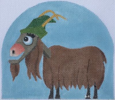 click here to view larger image of Mr Alpine Goat (hand painted canvases)