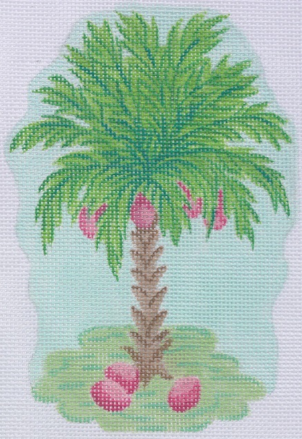 click here to view larger image of Palm Tree With Pink Coconuts Mini (hand painted canvases 2)