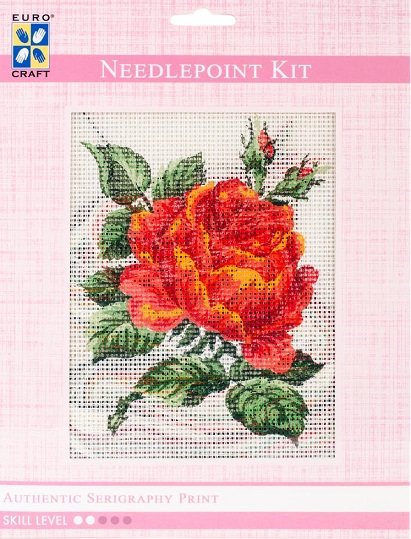 click here to view larger image of Red Rose Needlepoint Kit (needlepoint kits)