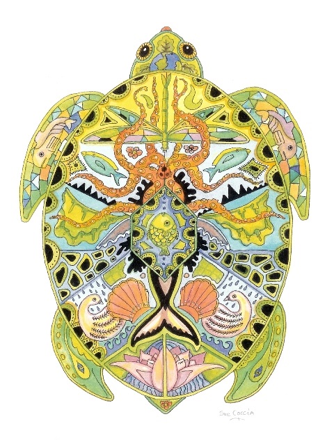 click here to view larger image of Sea Turtle (hand painted canvases)