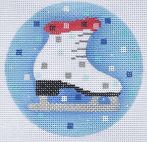 click here to view larger image of Ice Skate Ornament (hand painted canvases)