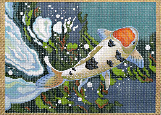 click here to view larger image of Carp Detail #1 (hand painted canvases)