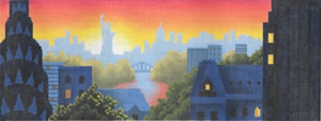 click here to view larger image of Rooftops of New York - Large (hand painted canvases)