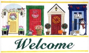 click here to view larger image of Welcome Doors - Seasons (hand painted canvases)