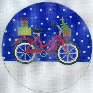 click here to view larger image of Bicycle Holiday Ornament (hand painted canvases)