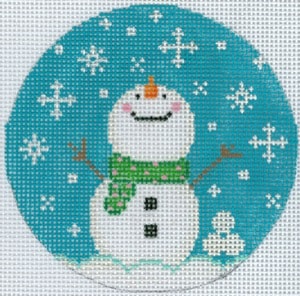 click here to view larger image of First Snow! Ornament (hand painted canvases)