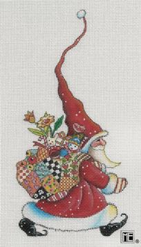 click here to view larger image of Santa Marches On (hand painted canvases)