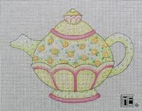 click here to view larger image of Yellow Rose Tea Pot (hand painted canvases)