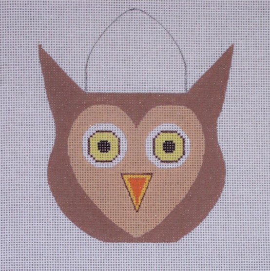 click here to view larger image of Candy Pail Owl (hand painted canvases)