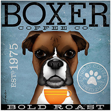 click here to view larger image of Boxer (Bold Roast) (hand painted canvases)
