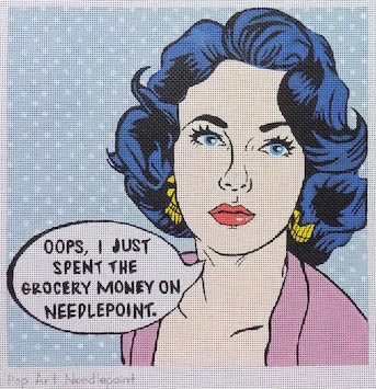 click here to view larger image of Pop Art Needlepoint (hand painted canvases)