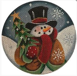 click here to view larger image of Snowman - 13M (hand painted canvases)