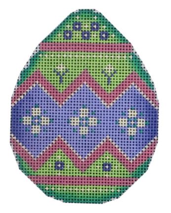 click here to view larger image of Green and Purple Egg - 18M (hand painted canvases)