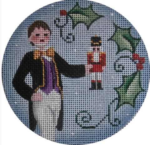 click here to view larger image of Fritz Ornament (hand painted canvases)