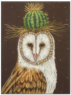 click here to view larger image of Huntington Barn Owl (hand painted canvases)