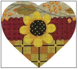 click here to view larger image of Sunflower Heart (hand painted canvases)