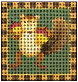 click here to view larger image of Acorn Squirrel (hand painted canvases)