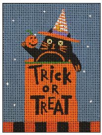 click here to view larger image of Trick or Treat (hand painted canvases)