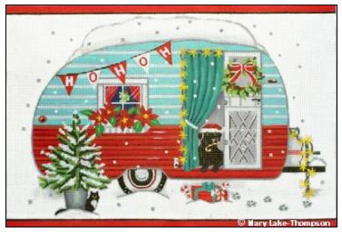 click here to view larger image of Christmas Trailer (hand painted canvases)