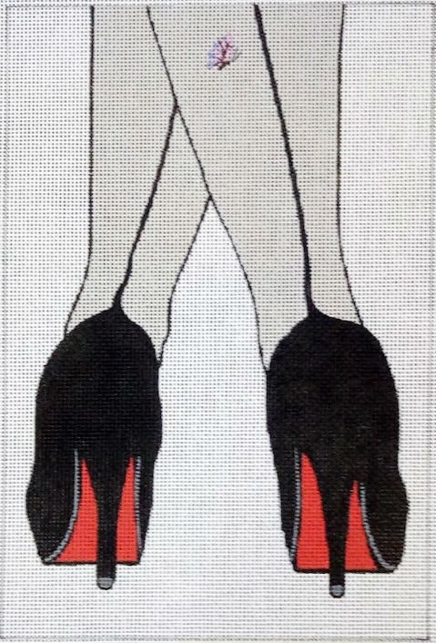 click here to view larger image of Seams and Heels (hand painted canvases)