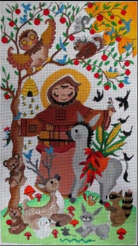 click here to view larger image of St Francis (hand painted canvases)