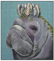 click here to view larger image of Manatee (hand painted canvases)