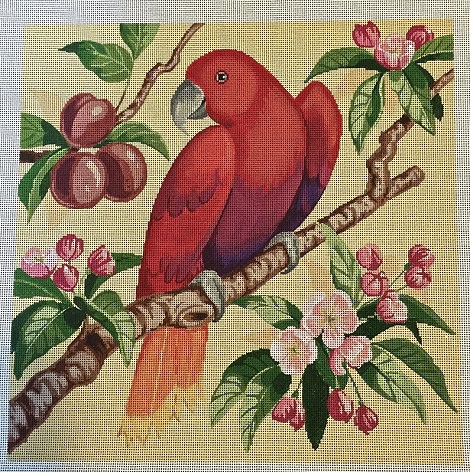 click here to view larger image of Red Parrot (hand painted canvases)