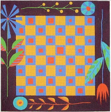 click here to view larger image of Leaves Game Board  (hand painted canvases)