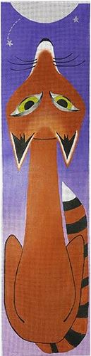 click here to view larger image of Tall Fox and the Moon - 13M (hand painted canvases)