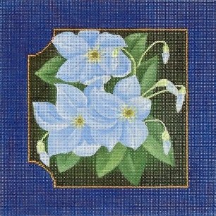 click here to view larger image of Clematis (hand painted canvases)