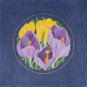 click here to view larger image of Crocus (hand painted canvases)