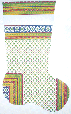 click here to view larger image of Latvian Stocking (hand painted canvases)