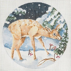 click here to view larger image of Fawn Ornament (hand painted canvases)