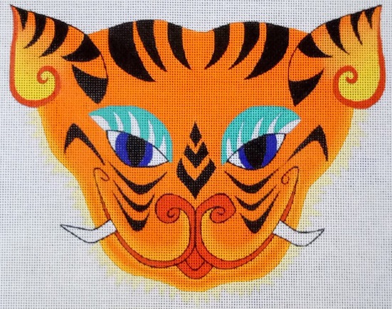 click here to view larger image of Tiger Mask (hand painted canvases)