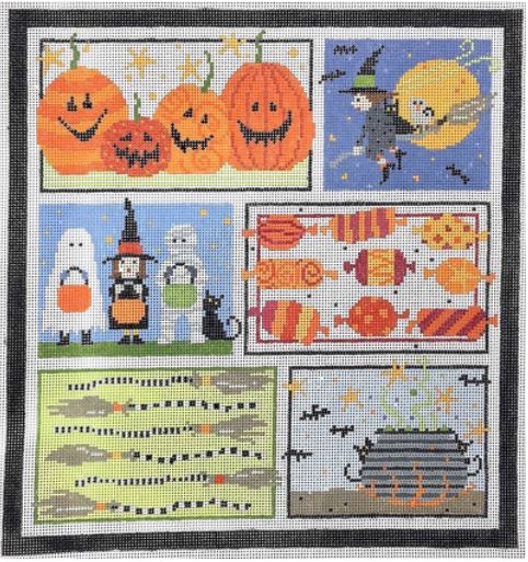 click here to view larger image of Halloween Six (hand painted canvases)