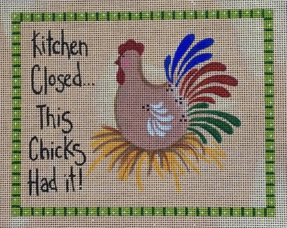 click here to view larger image of Kitchen Closed (hand painted canvases)