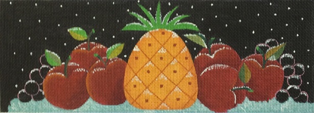 click here to view larger image of Snowy Fruit (hand painted canvases)